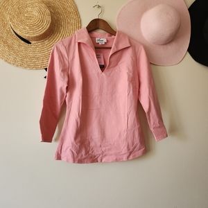 BNWT Micheline Pitt Vixen Top in Pink